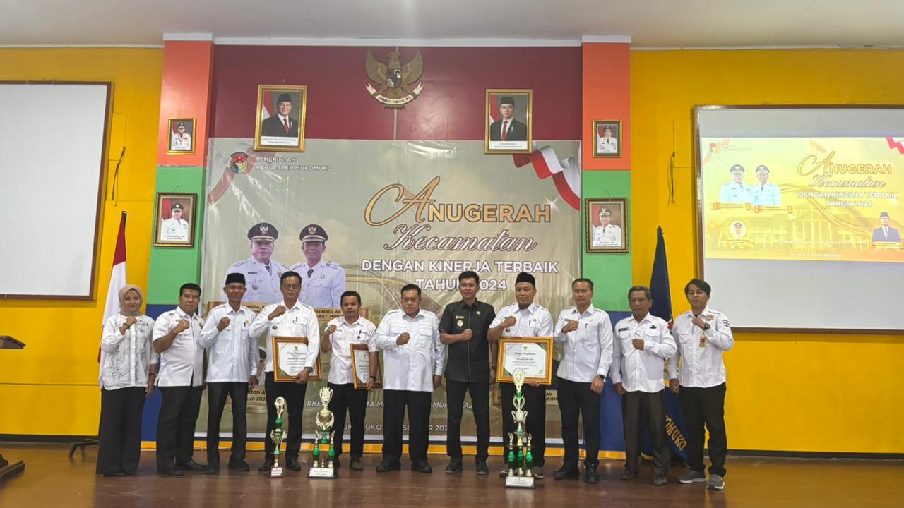 Kecamatan Ipuh Raih Juara 1 Kinerja Terbaik 2024, Bupati Mukomuko Dorong Pelayanan Publik Lebih Inovatif dan Responsif